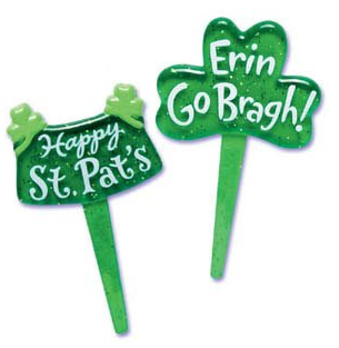 St Patrick's Day Cupcake Toppers