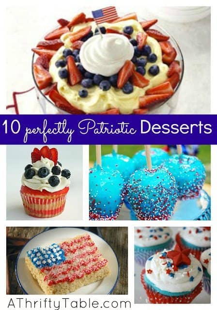 10 Perfectly Patriotic Desserts for your 4th of July celebration