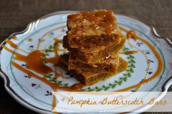 Pumpkin Butterscotch Bars