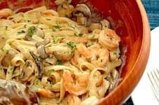Mushroom & Shrimp Pasta in the Crockpot