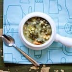 Shrimp, Kale, and White Bean Crockpot Soup