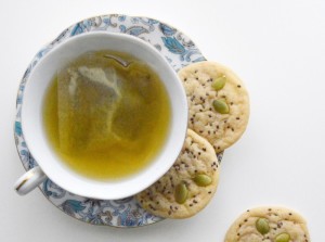 Chia and Pumpkin Seed Tea Cookies