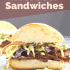 Barbecue sandwich with coleslaw