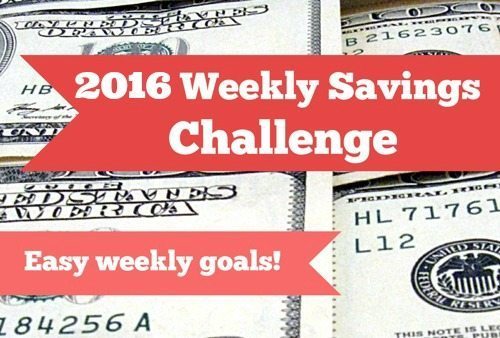 2016 Weekly Savings Challenge