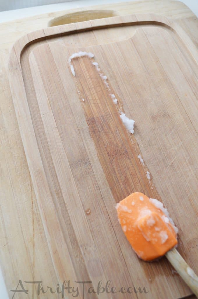 Oil your wooden cutting board