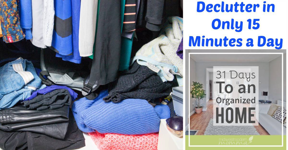 Declutter in only 15 minutes a day