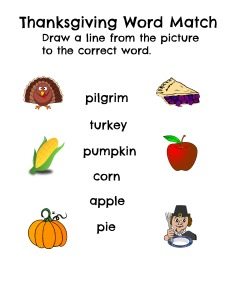 Thanksgiving word match (1)
