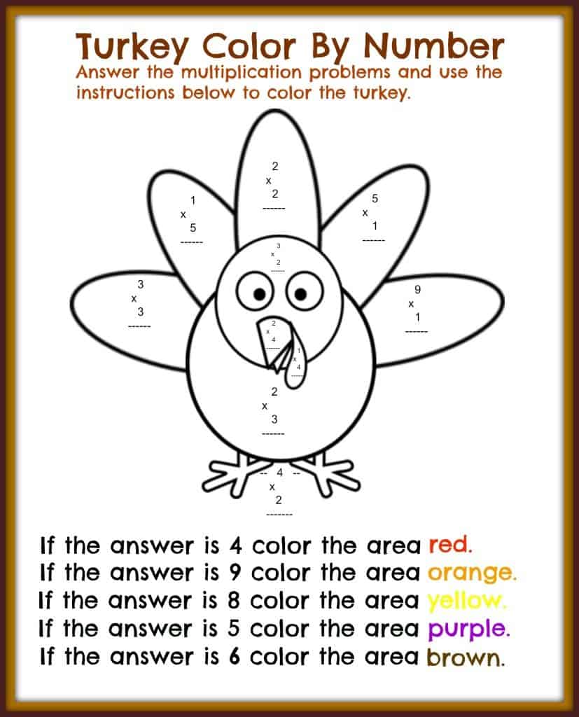 Free Thanksgiving Printable Math Worksheets Midwest Modern Momma