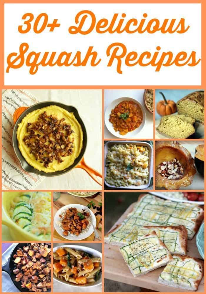 Over 30 Delicious Squash Recipes ~ Delicious desserts, easy breakfast ideas, baked goods, and so much more!