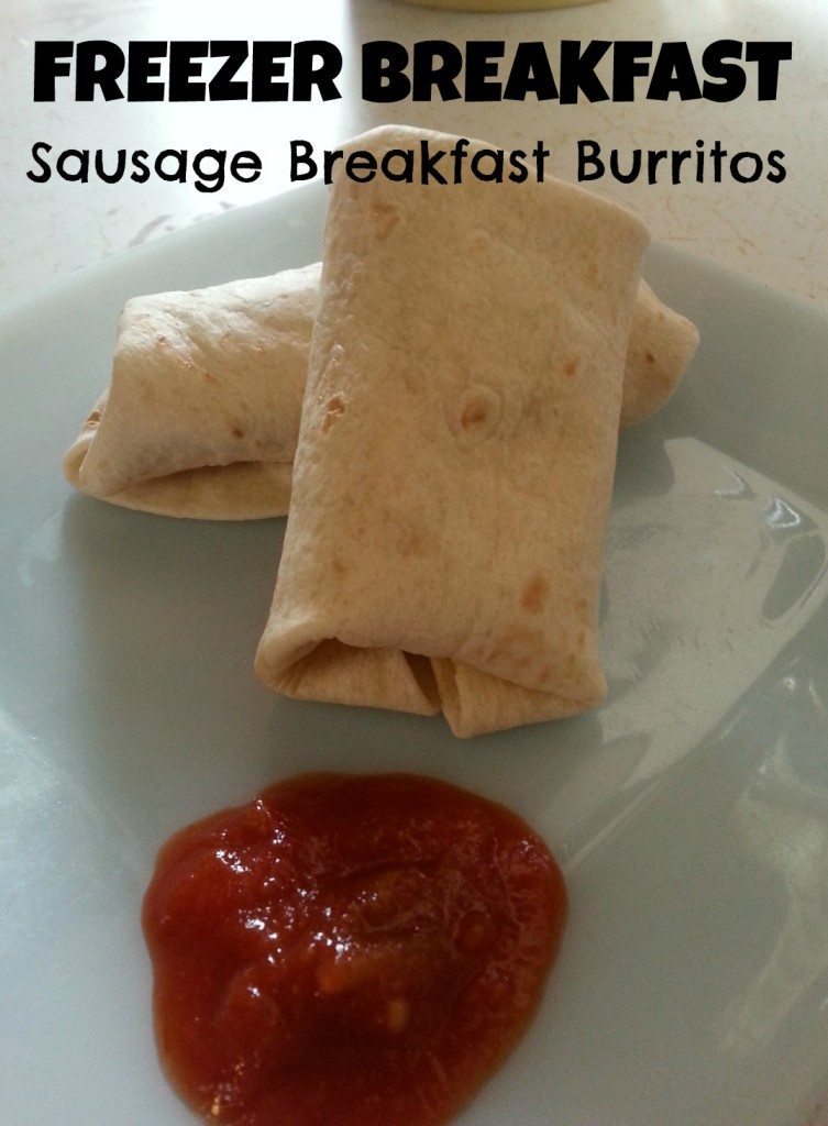 Freezer Breakfast Sausage Breakfast Burritos