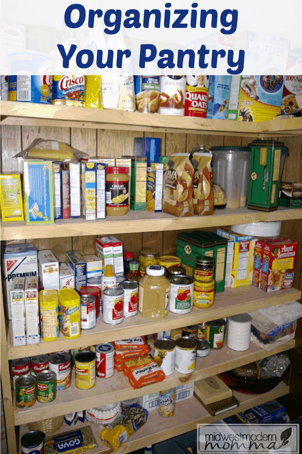 Organizing Your Pantry