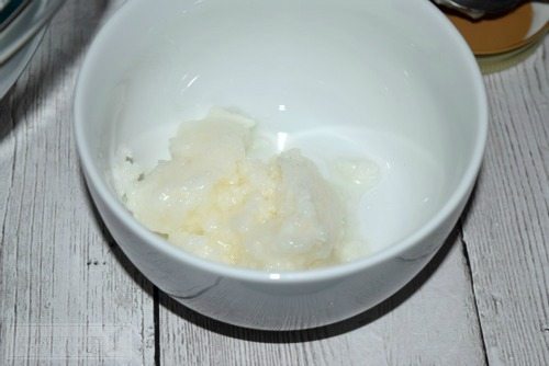 Homemade Lavender Body Scrub Step 1