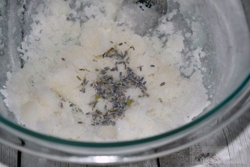 Homemade Lavender Body Scrub Step 3