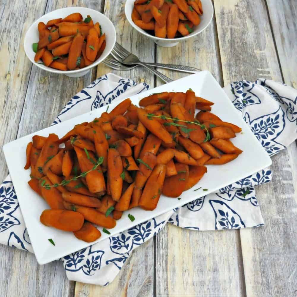 Balsamic & Maple Glazed Carrots