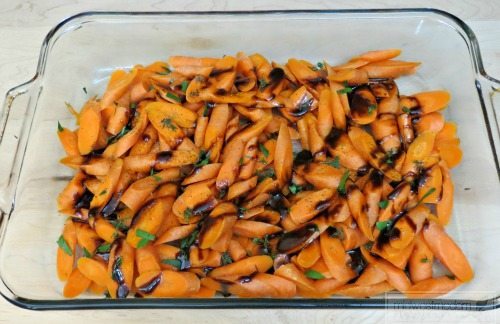 Balsamic & Maple Glazed Carrots