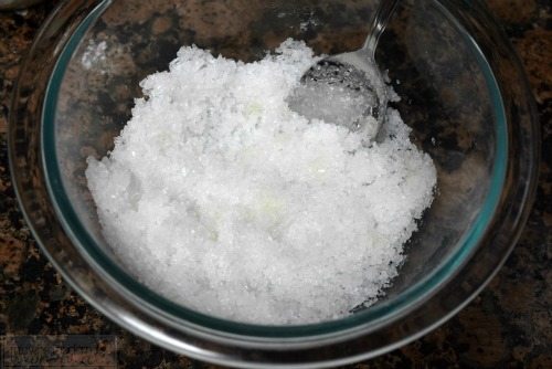 Homemade Lemon Body Scrub mix