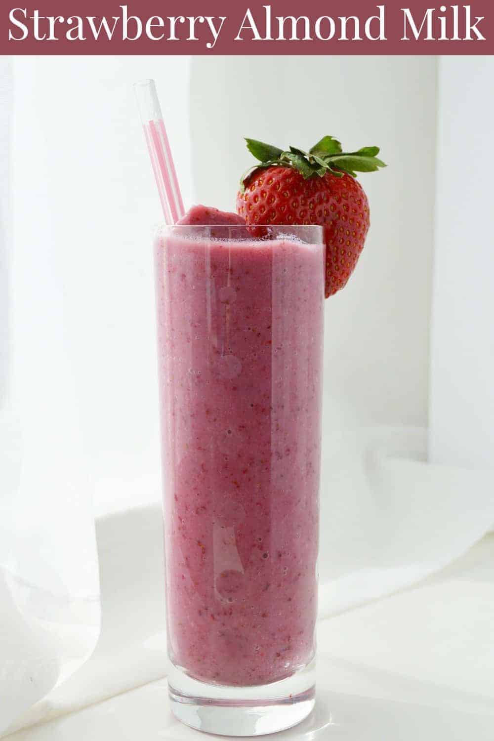 Easy & Delicious Strawberry Almond Milk Smoothie Recipe