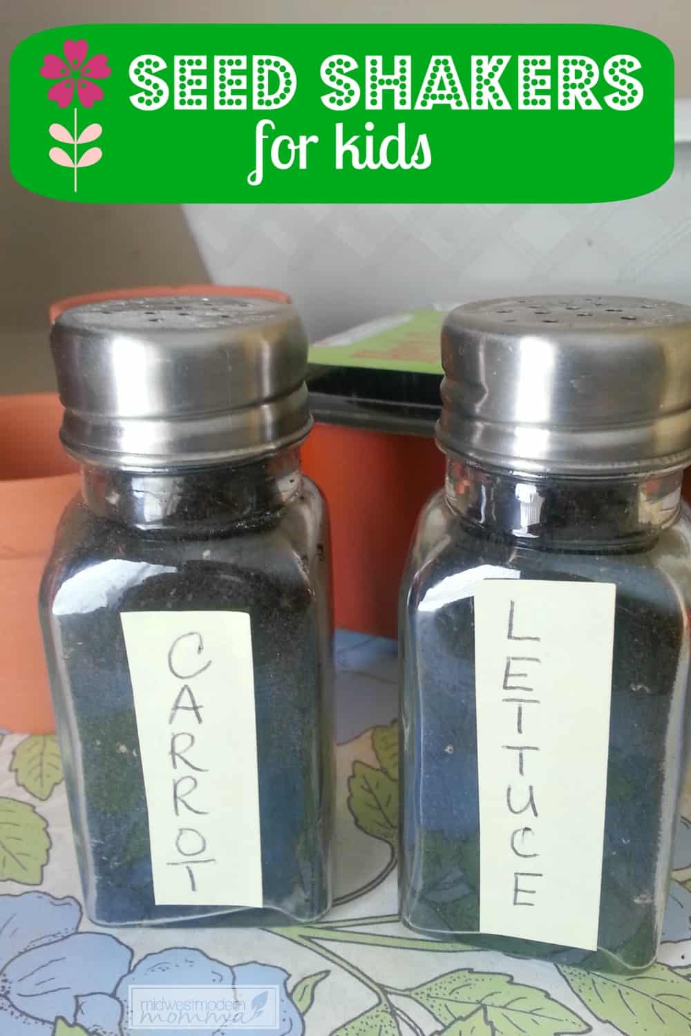 Make this great Kids Craft Idea for DIY Seed Shakers to get your kids involved in Spring planting and Summer gardening this year!  