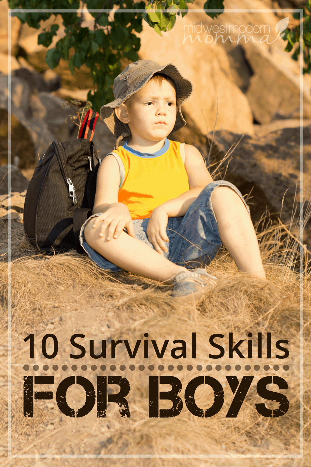Survival Skills are a must for every child.  Get started teaching these Top 10 Survival Skills Every Young Boy Should Know today!