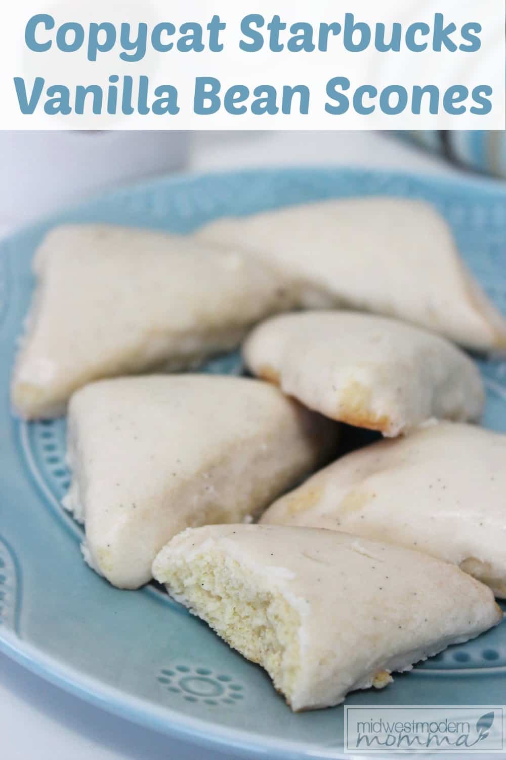 Vanilla Bean Scones are a delicious breakfast treat, tea cake, or dessert! Make this great Copycat Starbucks Vanilla Bean Scones recipe with just a few steps! 