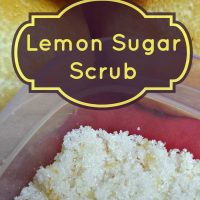 Homemade Sugar Scrub: Everyone loves this Lemon Homemade Sugar Scrub Recipe! It's so bright and refreshing, and super easy to make. A great budget friendly way to pamper yourself!