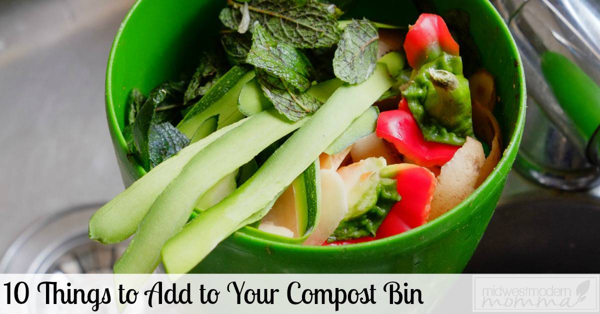 Composting Bins are a great way to add natural fertilizer to your garden. Check out our list of the 10 Best items to add to your compost bin this year!