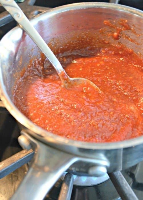 Making homemade BBQ sauce
