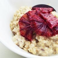 Looking for a delicious, healthy, and easy breakfast? This Blood Orange Oatmeal recipe is a delicious twist on a breakfast classic. It's very filling, gorgeous to look at, and a great way to get the kids to eat their oatmeal without adding a bunch of sugar!