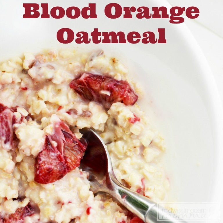 Blood Orange Flavored Oatmeal Recipes