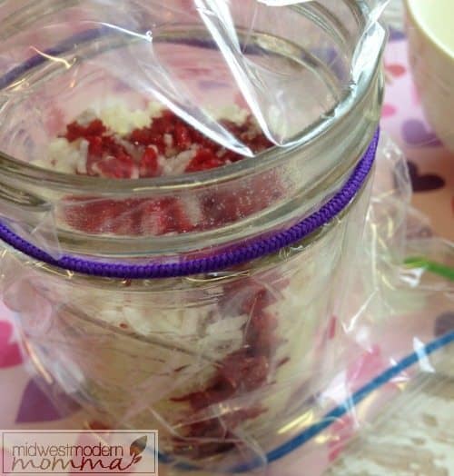 Coloring Rice for Valentine's Day Sensory Activities