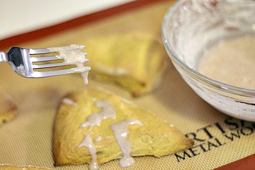 This simple icing recipe is perfect for homemade Maple Pumpkin Scones!