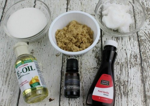 Vanilla Mint Lip Exfoliator is a great homemade beauty product recipe that everyone on your gift list will love! Make and use daily for softer lips!