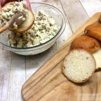 Easy Chicken Salad with Lemon and Poppyseed is a delicious option for lunch! Check out our kid-approved lunch idea that is easy and healthy!