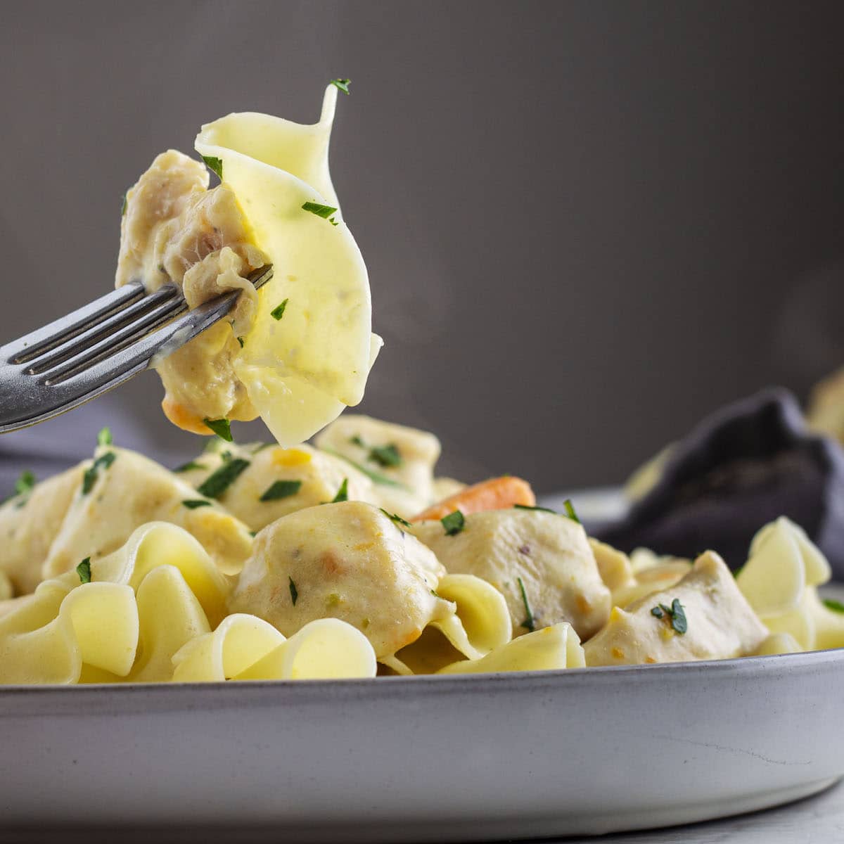 Slow Cooker Creamy Chicken Pasta