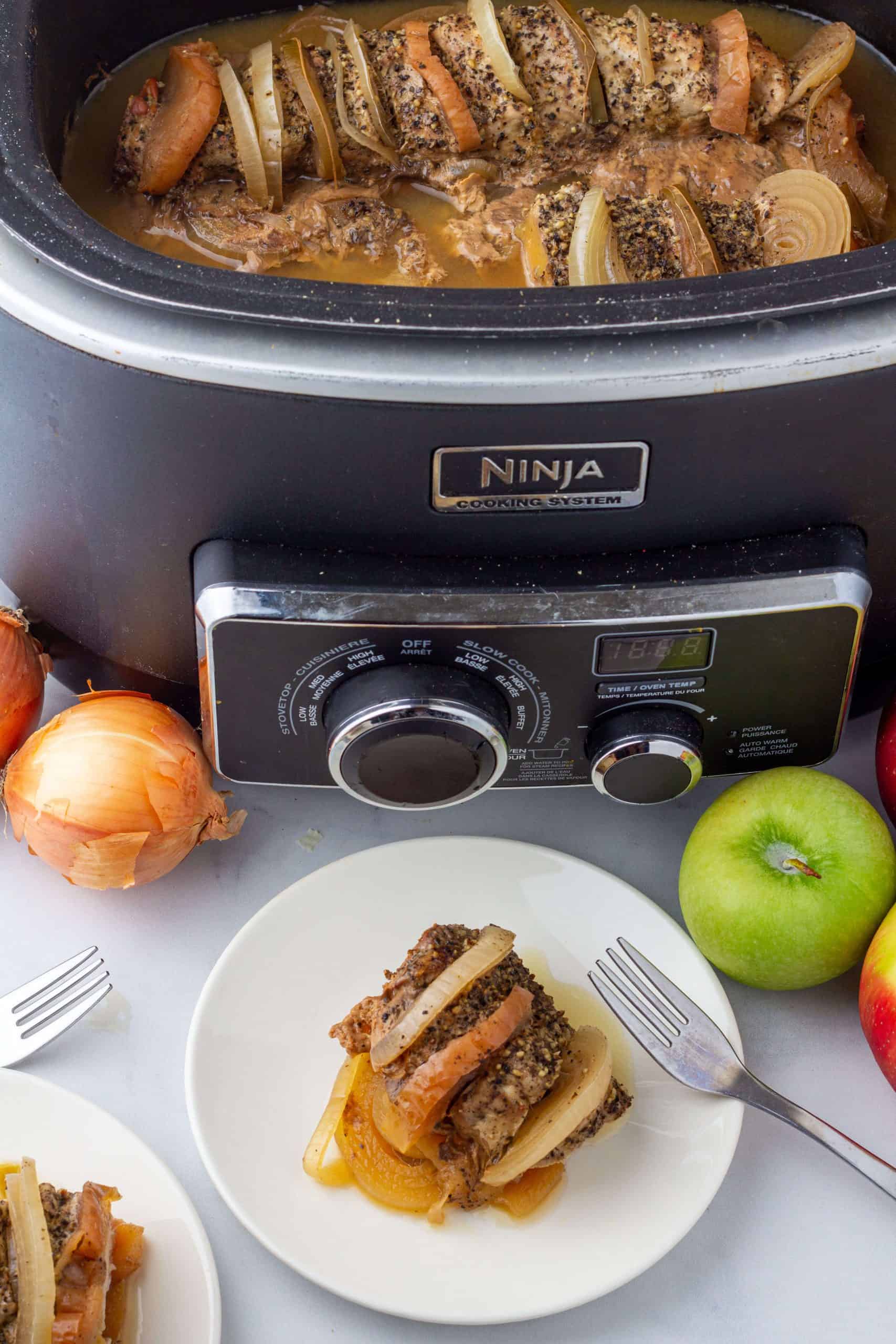 Slow Cooker Pork Roast with Apple Cider Gravy