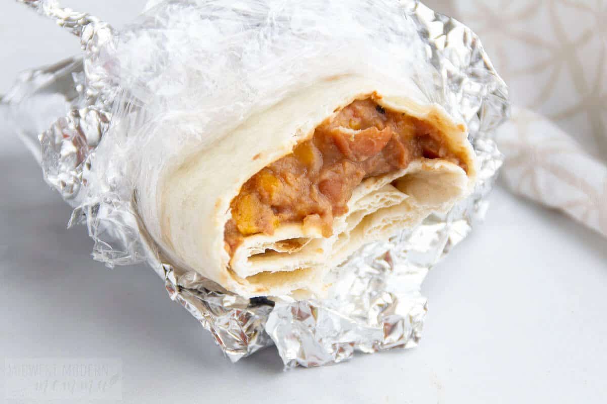 Homemade Bean Burritos