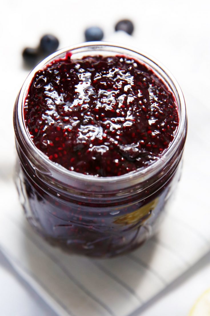 Image for Easy Blueberry Jam made with Chia Seeds