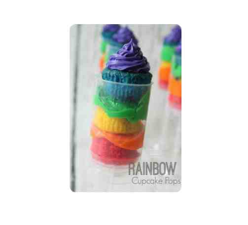 Image for Rainbow Cupcakes Push Pops Recipe!