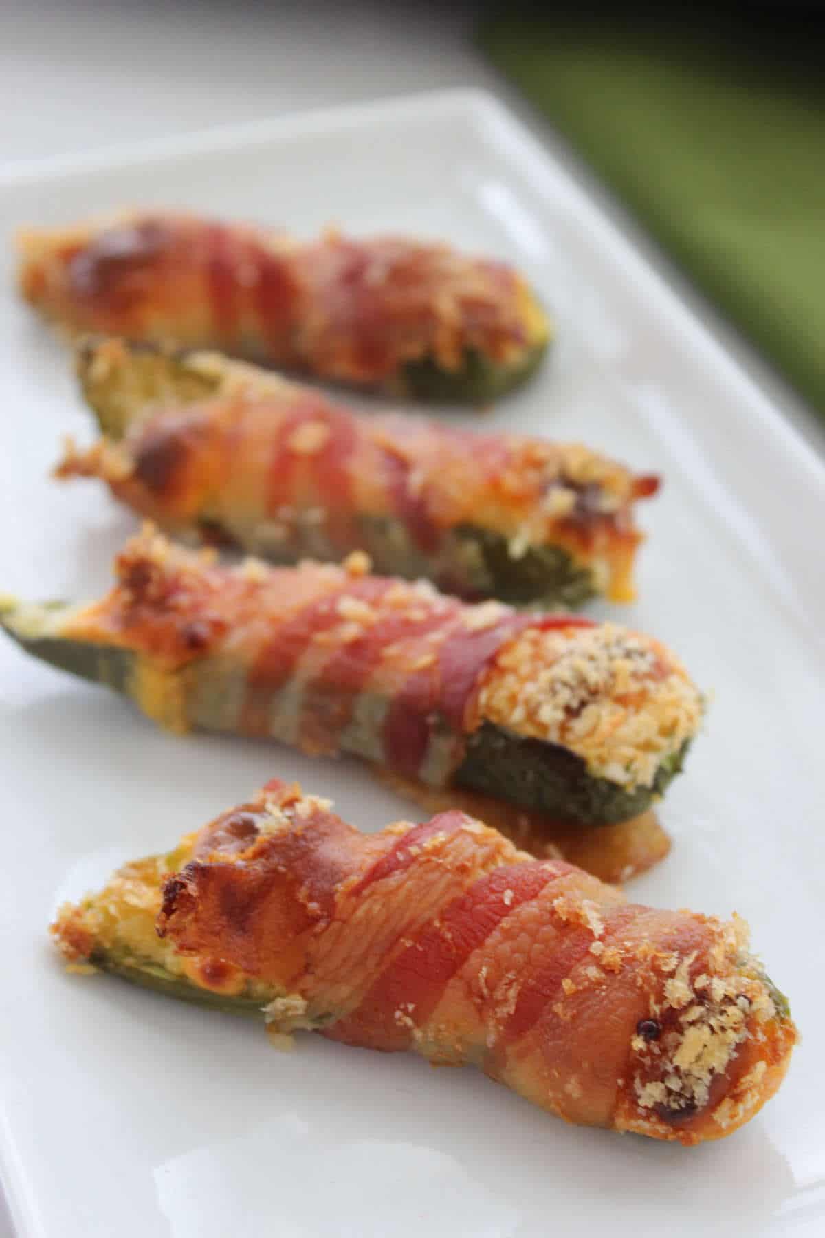 Bacon Wrapped Jalapeno Poppers with Velveeta Cheese