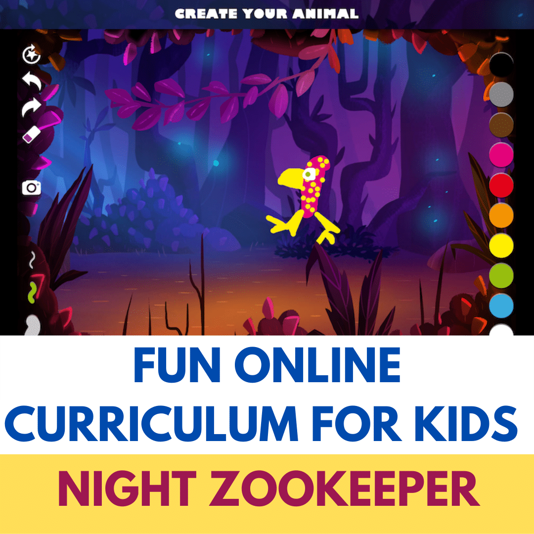 Fun Online Writing Curriculum for Kids: Night Zookeeper