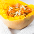 Half of a butternut squash.