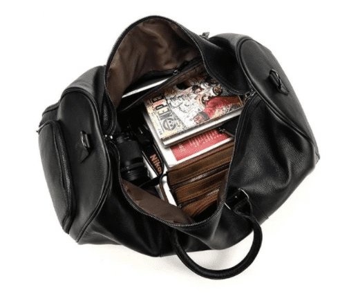 Image for Mens Leather Weekender Bag 