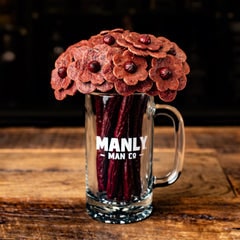Image for Beef Jerky Flower Bouquet & Beer Mug