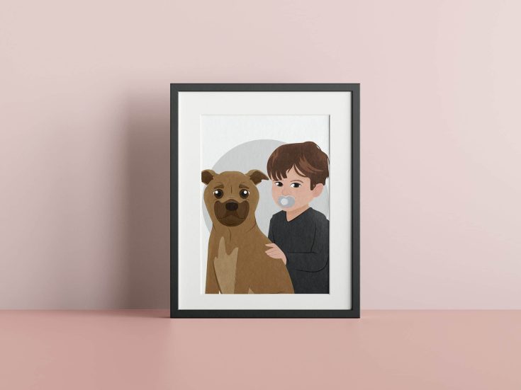 Image for KelseyAndCJ | Custom Portrait Illustration from a Photo
