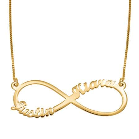 Image for Infinity 2 Names Necklace