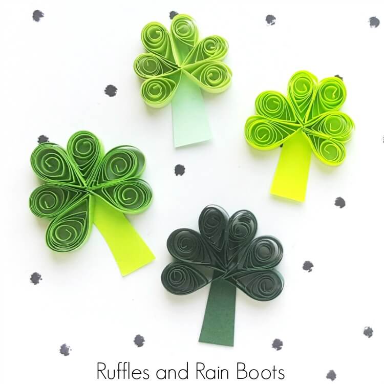 Image for Quilled Shamrock Craft for All Ages