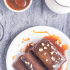 Homemade sticky coffee pudding on a plate.