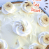 Whole banana pudding pie with text overlay describing recipe.