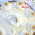 Whole banana pudding pie with text overlay describing recipe.