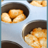 Graphic image with text for tater tot crusted egg muffins.